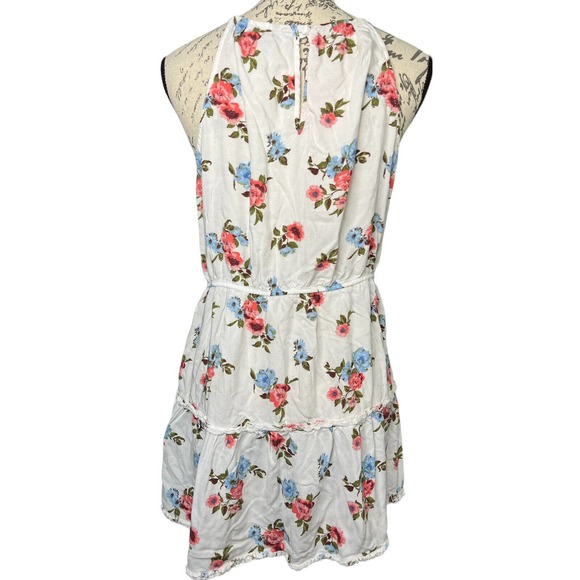 J For Justice Woman’s Floral Spaghetti Strap Halter Mini Dress Size L - Picture 3 of 4